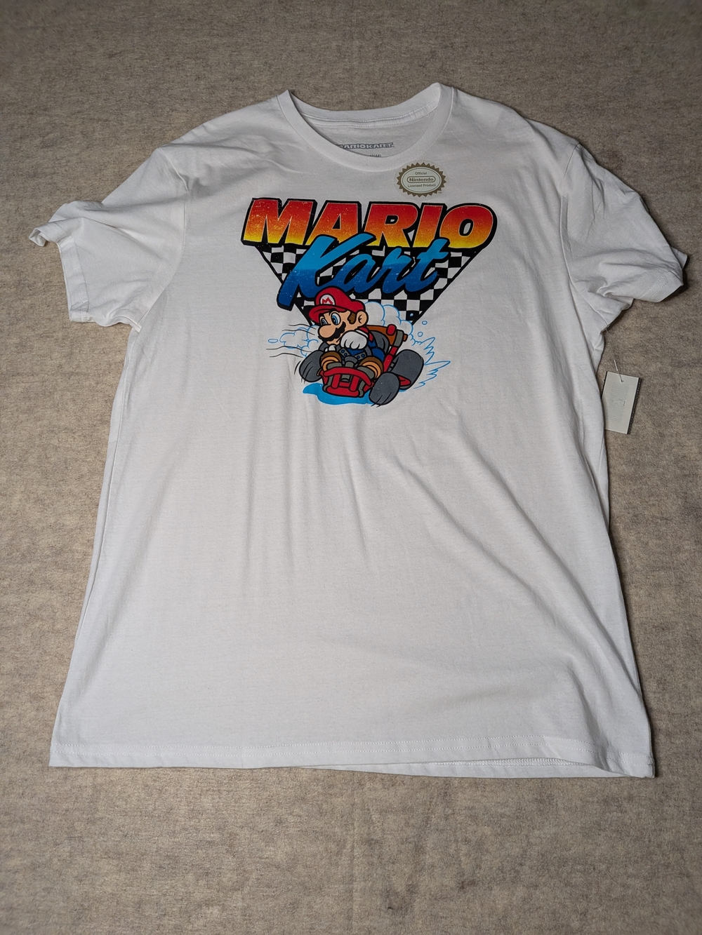 Mario Kart Graphic Short Sleeve Tee - White